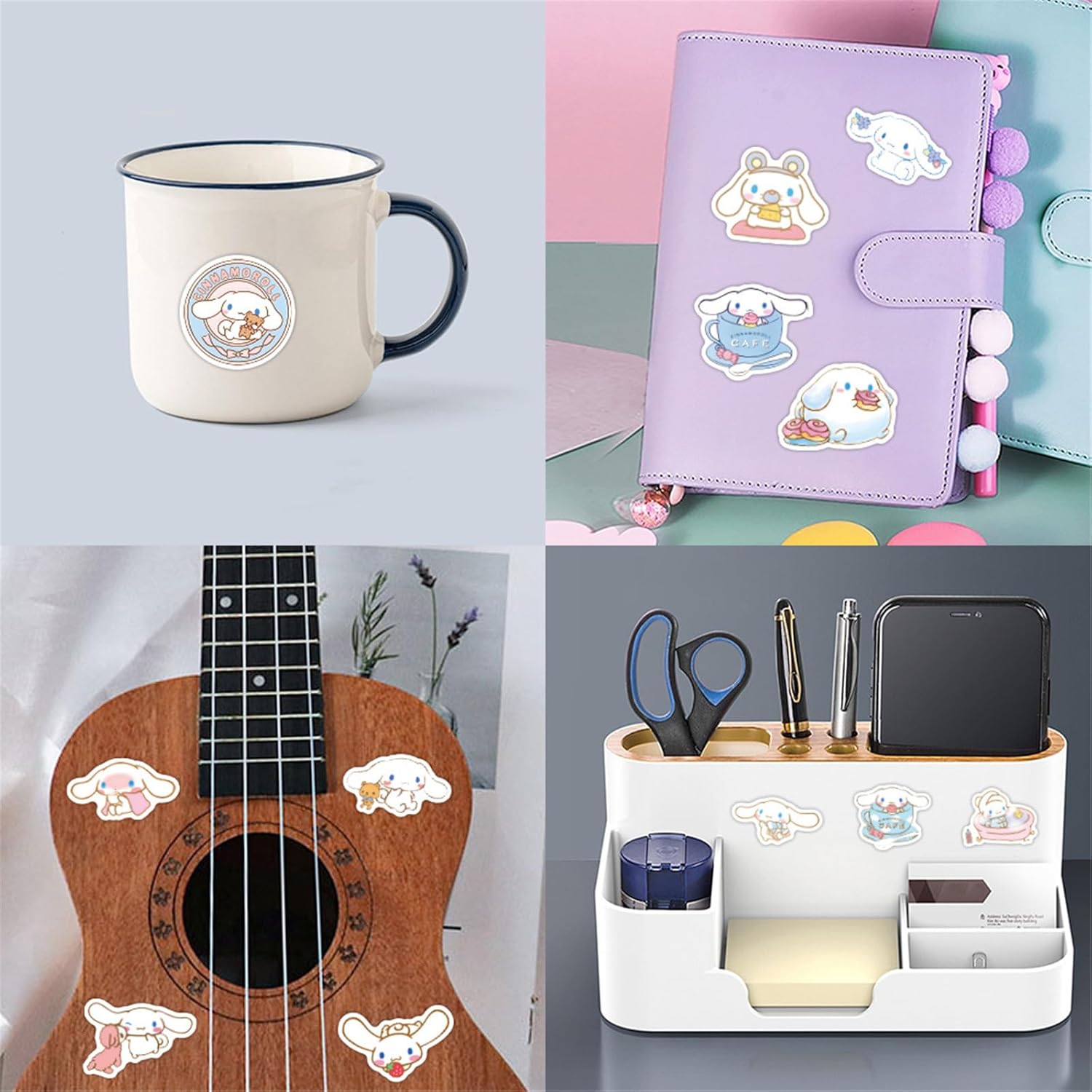 120Pcs Cool Sanrio Character Stickers, Vinyl Waterproof Cartoon Dog Sticker for Laptop, Guitar, Water Bottle, Birthday Gifts for Girls, Kids, Teens (Cinnadog) - Image 3