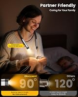 Glocusent Ergonomikus Nyaklámpás Olvasólámpa 1600mAh Akkumulátorral 5 Fényerősség 6