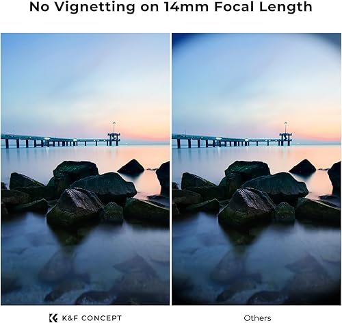 Miniatura 7 de K&F Concept Filtro de lente de cámara ND variable de 2.638 in ND2-2000 (1-11 paradas) - 18 filtros de densidad neutra ajustable multicapa con 3