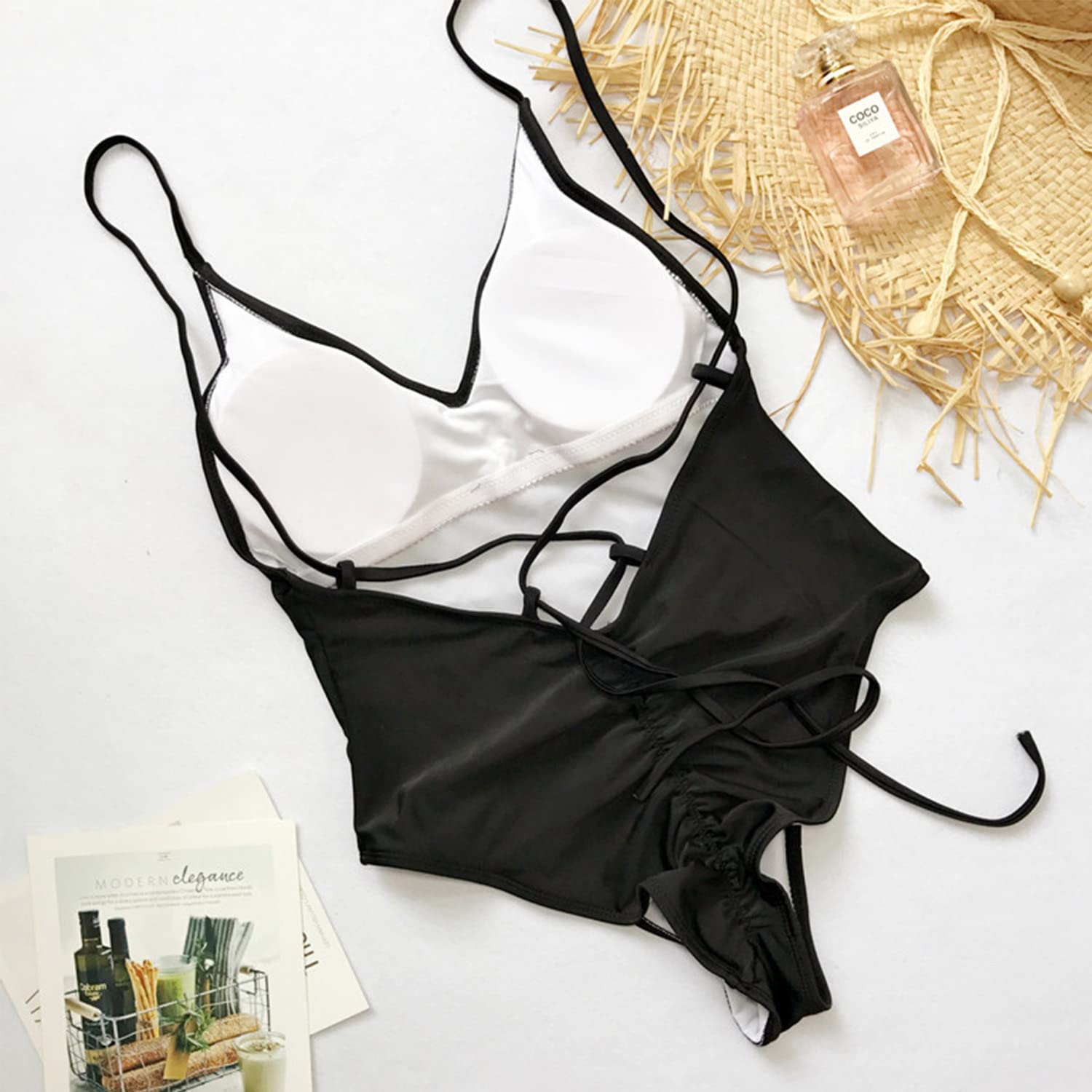 heekpek Donne Sexy Imbottito Costumi da Bagno Bikini Set Monokini Costume da Bagno Costume Intero delle Donne da Bagno Push-up Swimwear