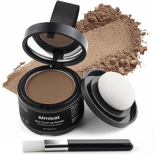 Miniatura 14 de Polvo instantáneo de línea de cabello, color de cabello para retoque de raíces para cobertura de canas y adelgazamiento del cabello, cobertura