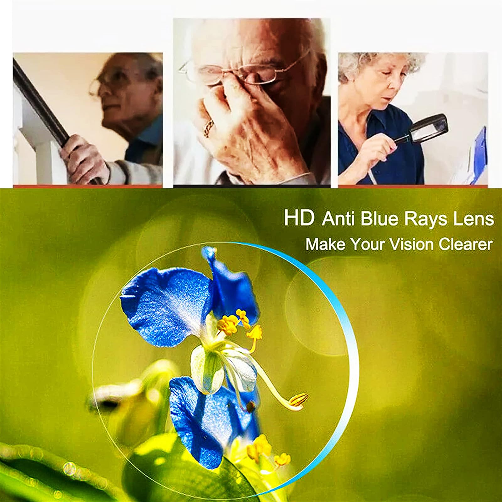 Foster Grant Scooter Black Men's Reading Glasses with Case +1.25