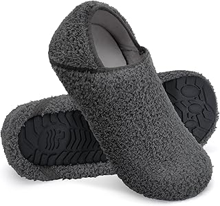 WateLves Women's Plush Slippers Non-Slip Cotton Slippers with Polar Fleece Lining Sock Shoes