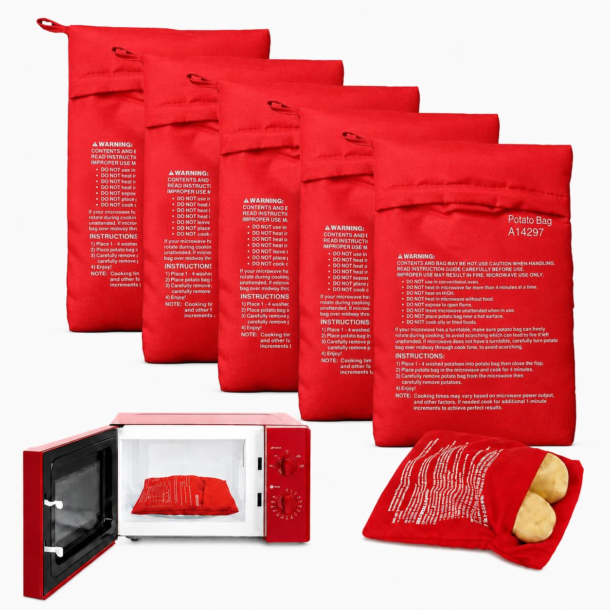 Bolsa Para Patatas Para Microondas Bolsa Para Asar Batatas L | Cuotas