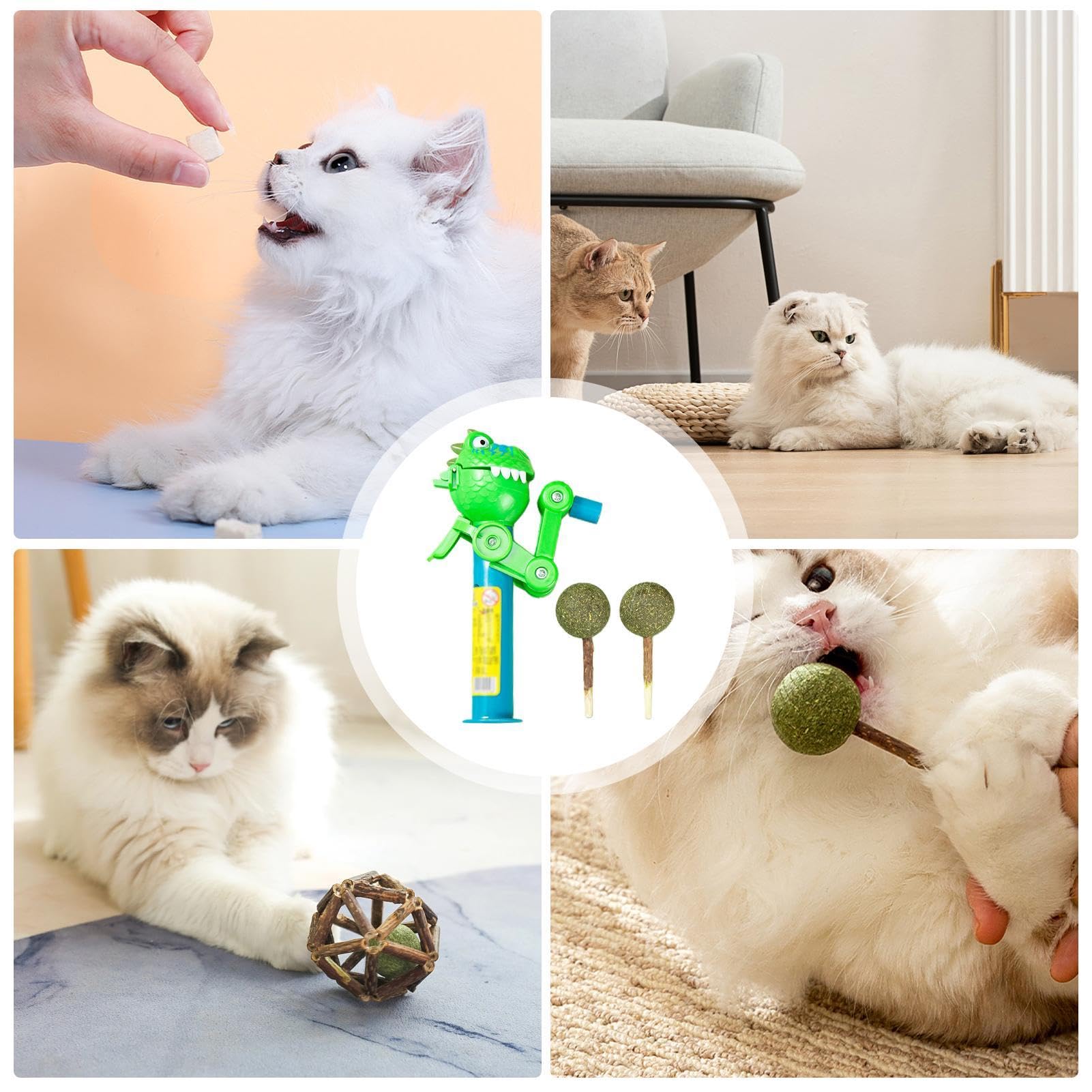 Amazon | Gevrkjenp 猫用ロリポップ ロボット フィッシュ おもちゃ、猫