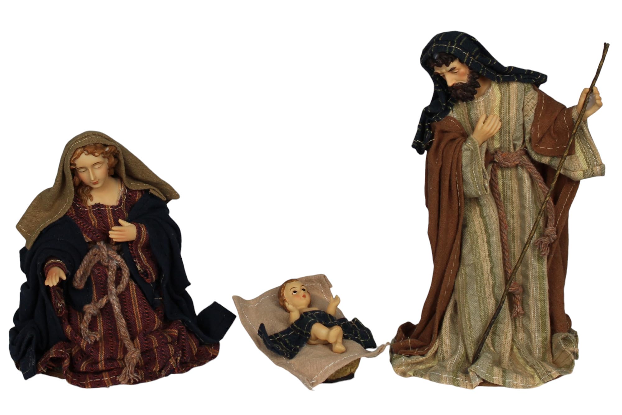 ZICOM Ankleidefigurenset Byzanz, Krippenfiguren klassisch ca. 16cm 10-TLG. Polyresin bekleidet