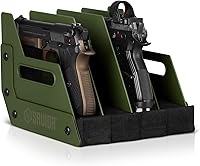 Vista 16 de Savior Equipment - Exhibidor para pistola, revólver, arma de fuego, para 4 a 8 de la mayoría de pistolas de cañón largo, espuma acolchada