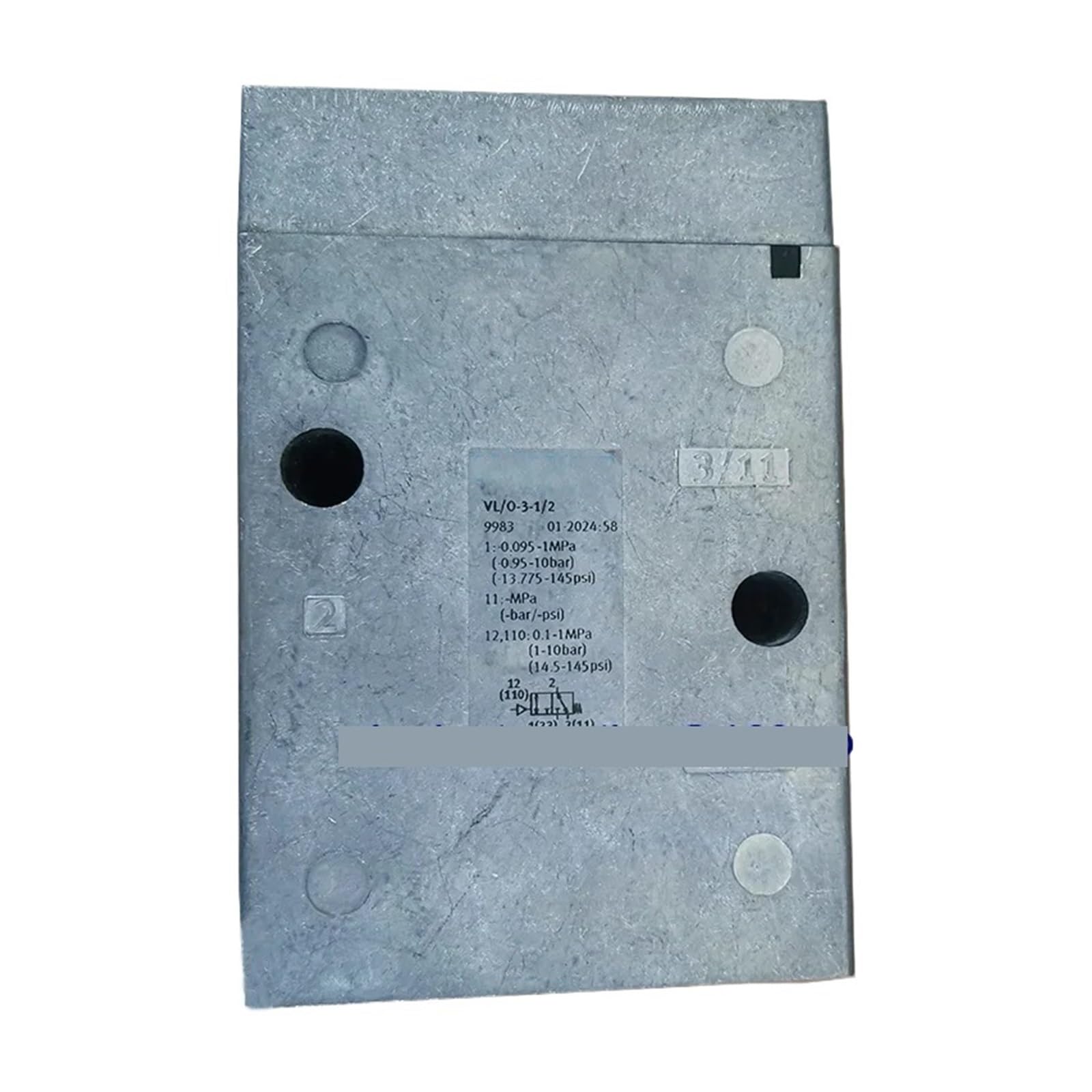 Vanne de commande VL/O-3-1/2 9983 pour circuit pneumatique industriel
