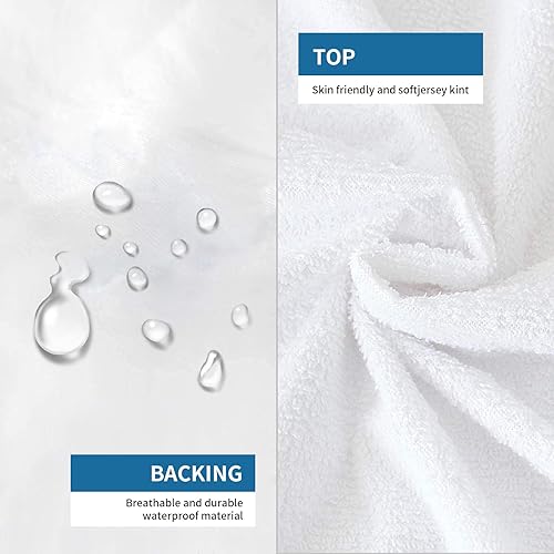 Miniatura 4 de Protector de colchón Queen 100% impermeable, sábana bajera silenciosa, funda de colchón tamaño Queen