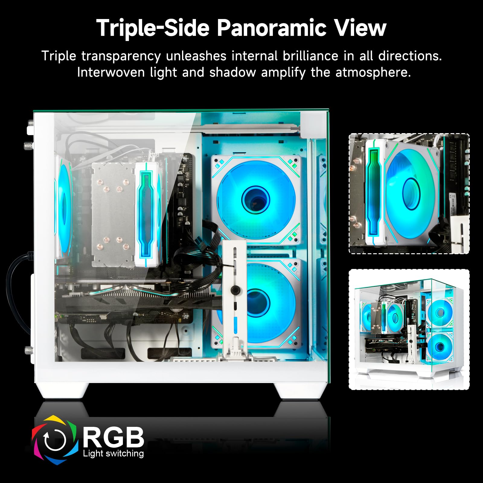 Amazon.com: Gaming PC Desktop Computer - Ryzen 5 5600, Radeon RX