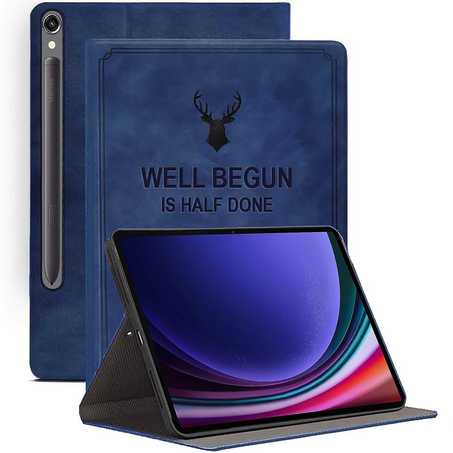 ProElite Cover for Samsung Galaxy Tab S9 11" /S9 FE 10.9" case, Deer Flip case Cover for Samsung Galaxy Tab S9 11"/S9 Fe 10.9", Dark Blue (B0CFFHKDPL) Amazon Price History, Amazon Price Tracker
