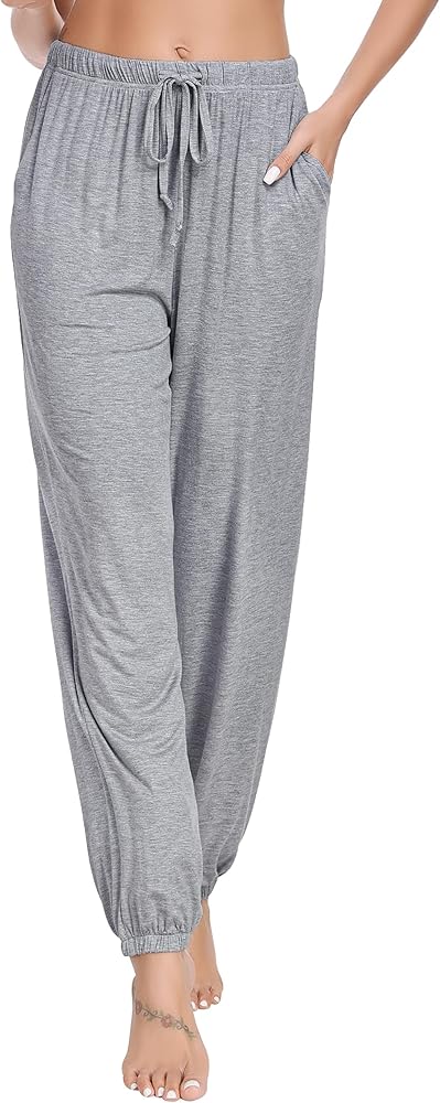 Pantaloni A Gamba Larga Da Donna Invernali,Moda Grigio Scuro Pantaloni A Punto Smock In Vita Elasticizzata Pantaloni Da Salotto Casual In Maglia A Coste Morbide Pantaloni A Gamba Dritta Pantaloni La