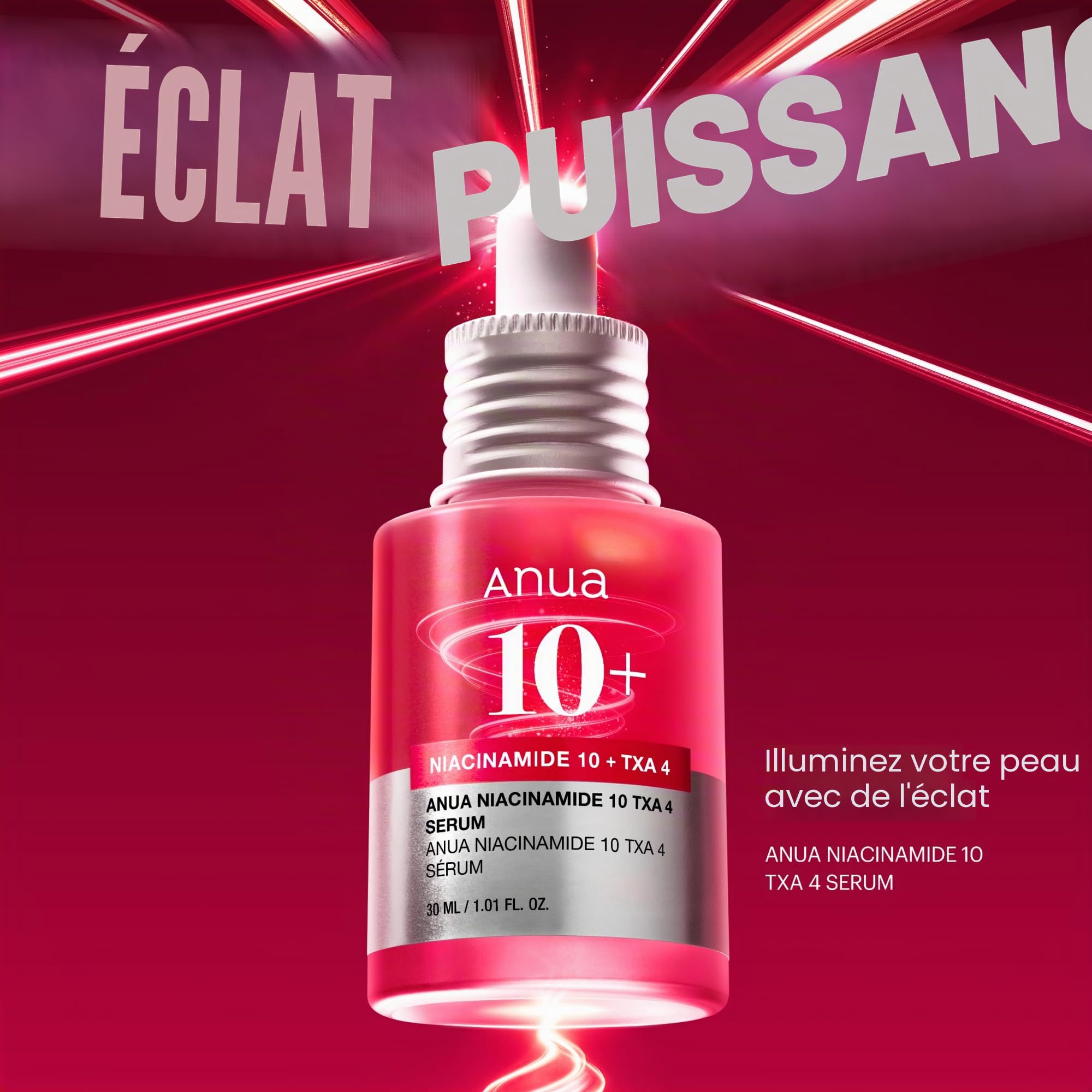 Anua Pink Serum Duo for Korean Glass Skin:10% Niacinamide + 4% Tranexamic Acid Serum & Peach 70 Niacinamide Serum for Dull Skin & Barrier, Fragrance-Free, Korean Skincare