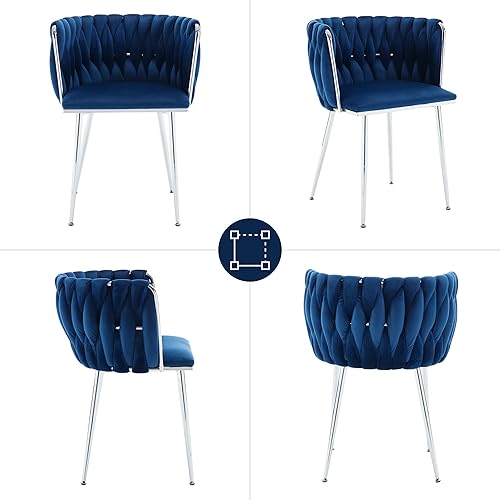 Miniatura 44 de Juego de 2 sillas de comedor de terciopelo morado, sillas tapizadas para cocina y comedor, sillas de lujo para ocio, sillas de acento modernas,