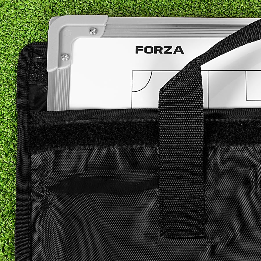 FORZA Soccer Coaching Board Carry Bag – Heavy Duty Nylon Tactics Whiteboard Storage Case with Handles, Secure Hook & Loop Closure, Protective Travel Bag for Coaches Training Equipment