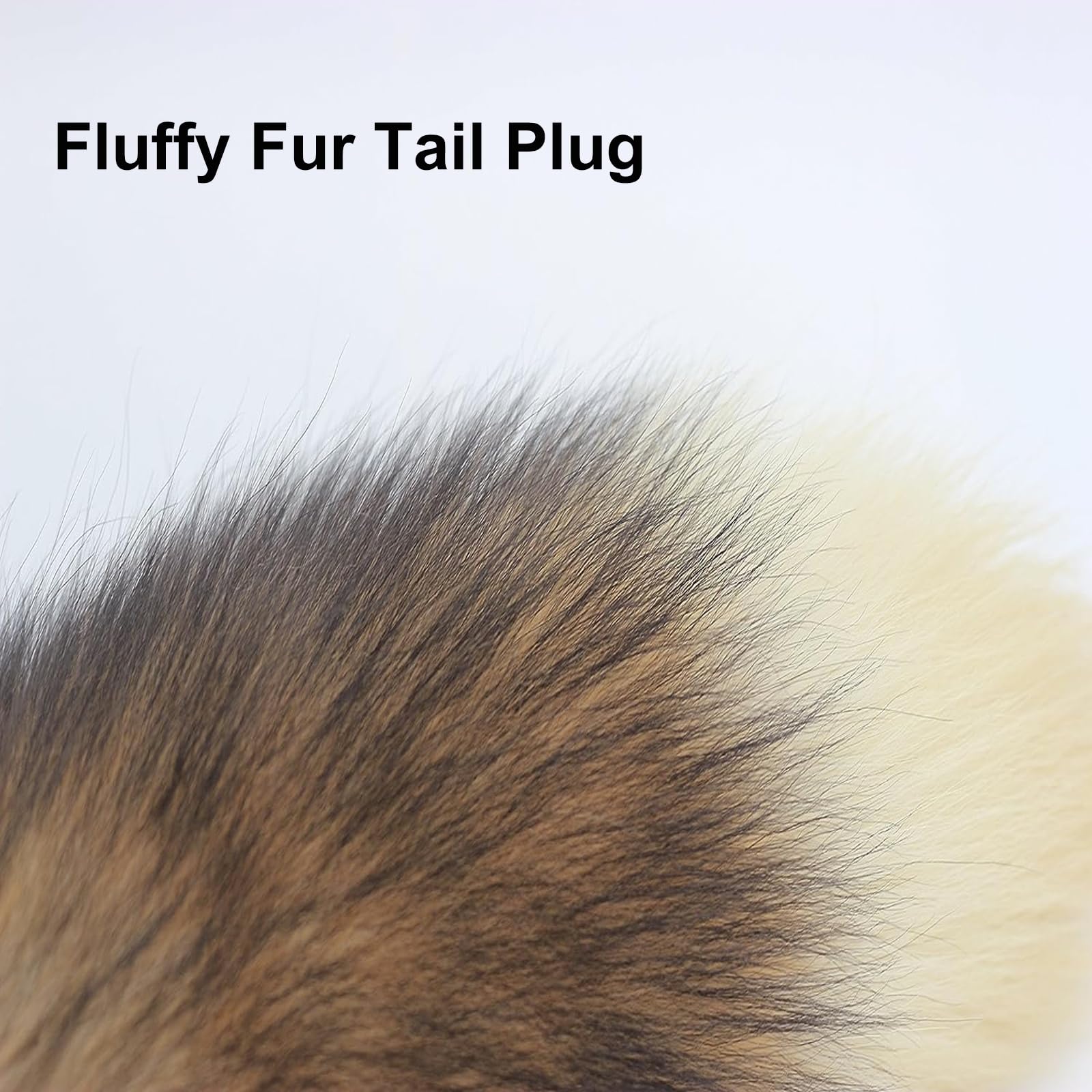 Tail Plug Anal Butt Plug, Butt Plug Faux Fur Tail Anal Sex Toys Buttplug Wolf Tail Toys Stainless Steel But Plug Butt Toys Sex Toys for Women Cosplay Adult Sex Toys for Women Men Couple (Grey): C-brown