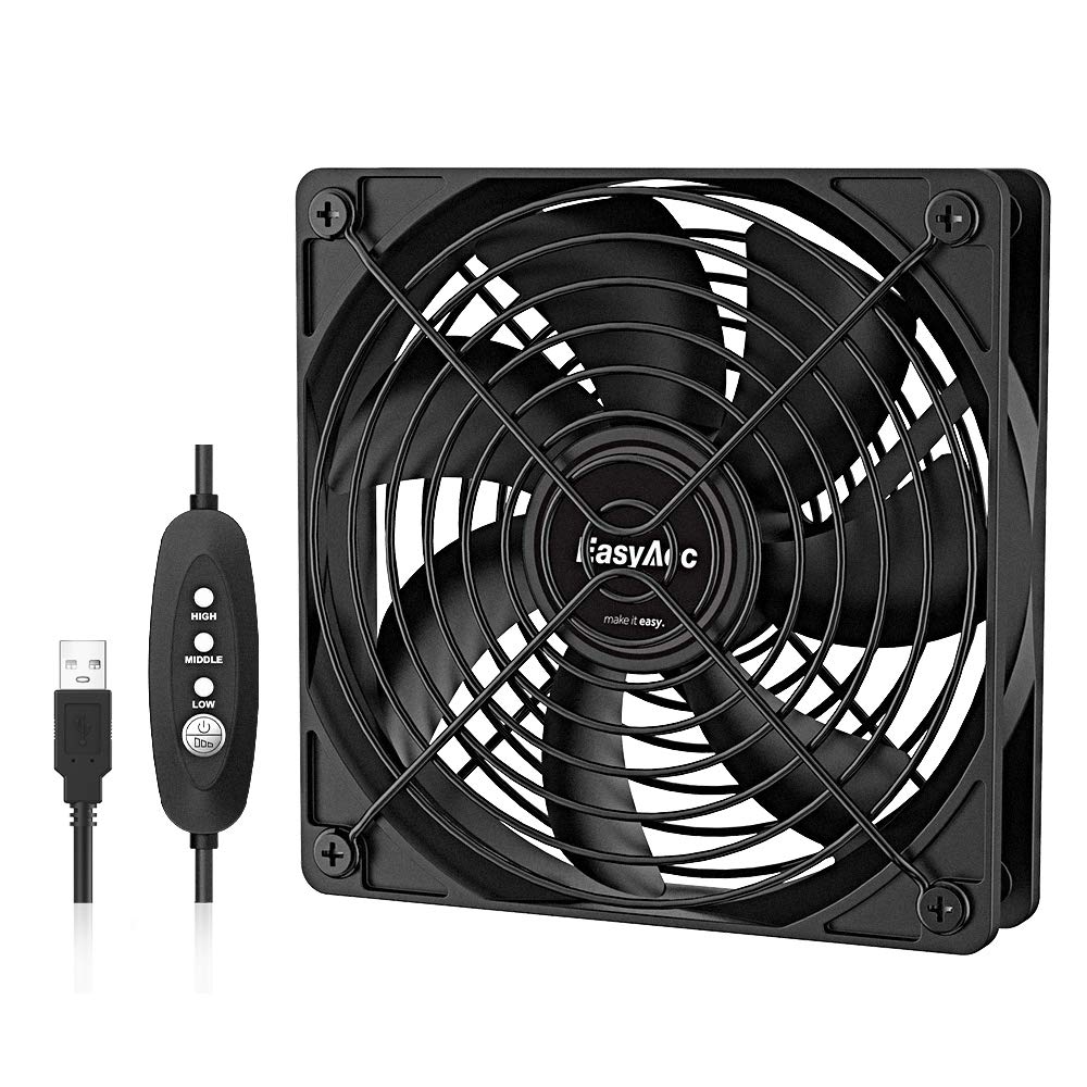Buy EasyAcc Cooling Fan 120mm Computer Case Fans Axial Fan DC 5V Powered USB Fan Brushless Big