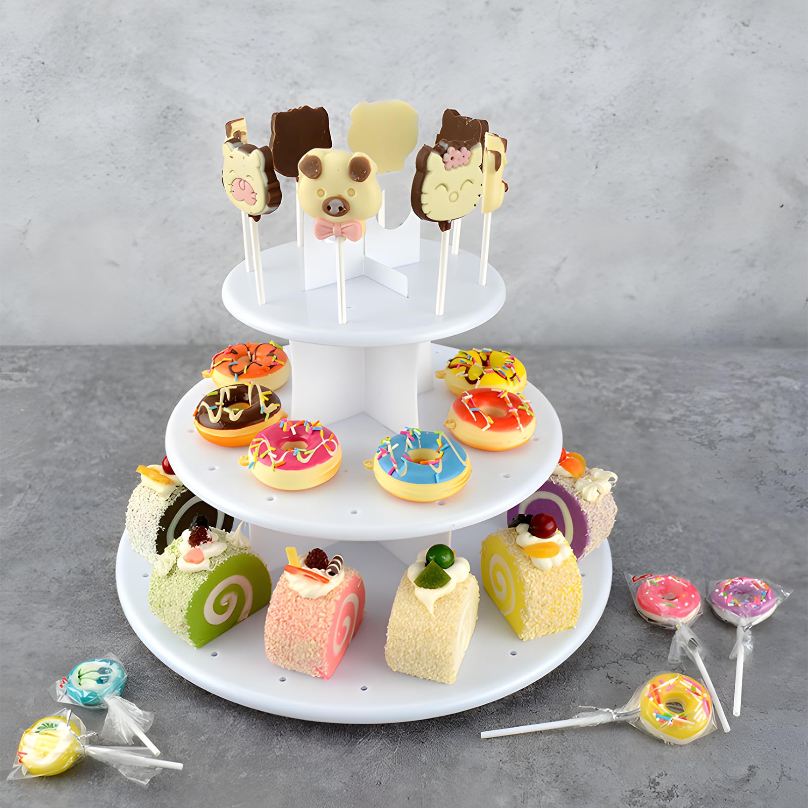 Cake Pop Maker Kit with Easter Cake Pop Mold Cake Pop Stand Chocolate Candy Melting Pot Muffin Cupcakes Lollipop Sticks Piping Bags and Tips Set