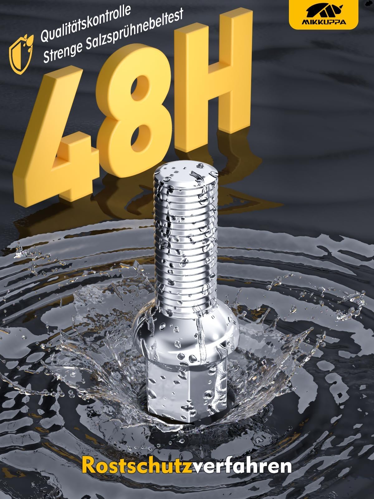 20 śrub do kół bolce koła M14 x 1,5 długość trzpienia: 27 pęk kulowy R13 rozmiar klucza 17 mm chrom srebrny