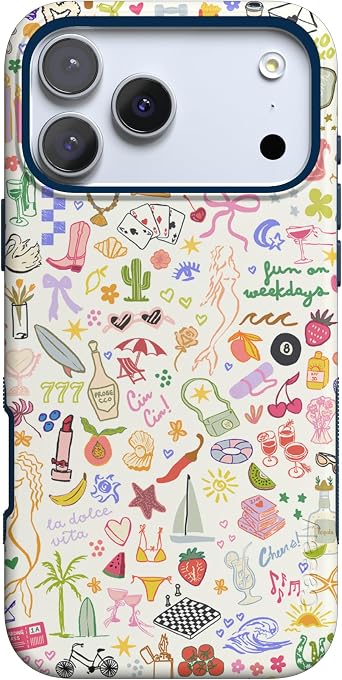 Casely iPhone 17 Pro Case | All the Fun Things | Fun on Weekdays | Bold Protective Design | Compatible with MagSafe