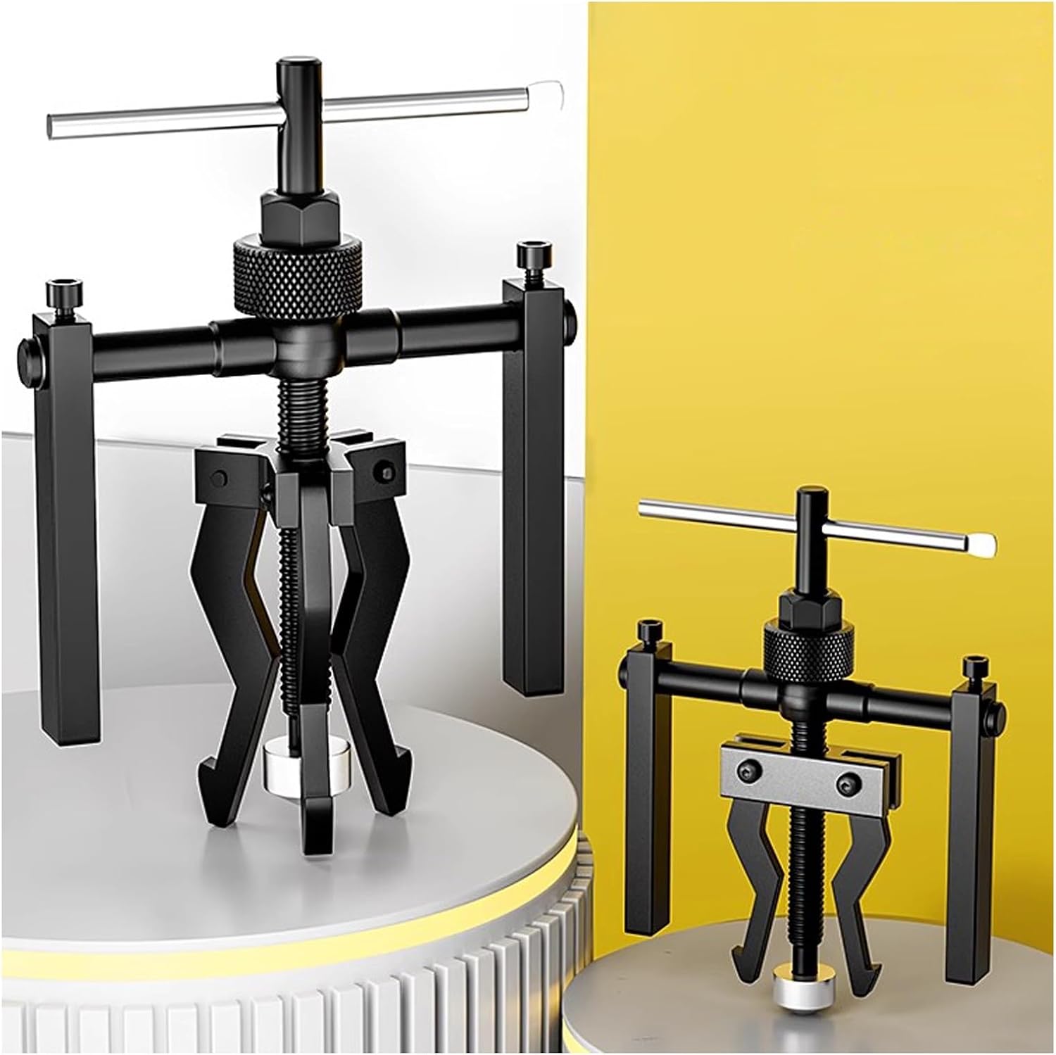 Bearing Puller for Both Internal and External Use, 2 or 3 Jaw Wheel Bearing Removal Tool, for Auto Mechanic Maintenance(3 Claw)