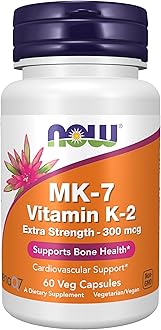 Supplements, Vitamin K2 (MK-7) 300 mcg, Extra Strength, Supports Bone Health*, 60 Veg Capsules