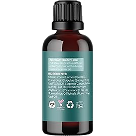 Thieves Myth Essential Oil Blend - Purification Essential Oil Blend for Diffuser of Undiluted Cinnamon Eucalyptus Lemon Rosemary and Clove Essential Oil - Cleansing Aromatherapy Diffuser Oil