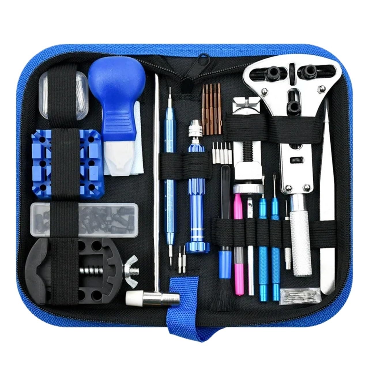 Uhrenreparaturset 223PCS Uhr Reparatur Tool Kit Uhr Link Pin Remover Shell Opener Frühling Bar Remover Uhr Batterie Ersatz Band Nadel Set Für Uhrenreparaturen