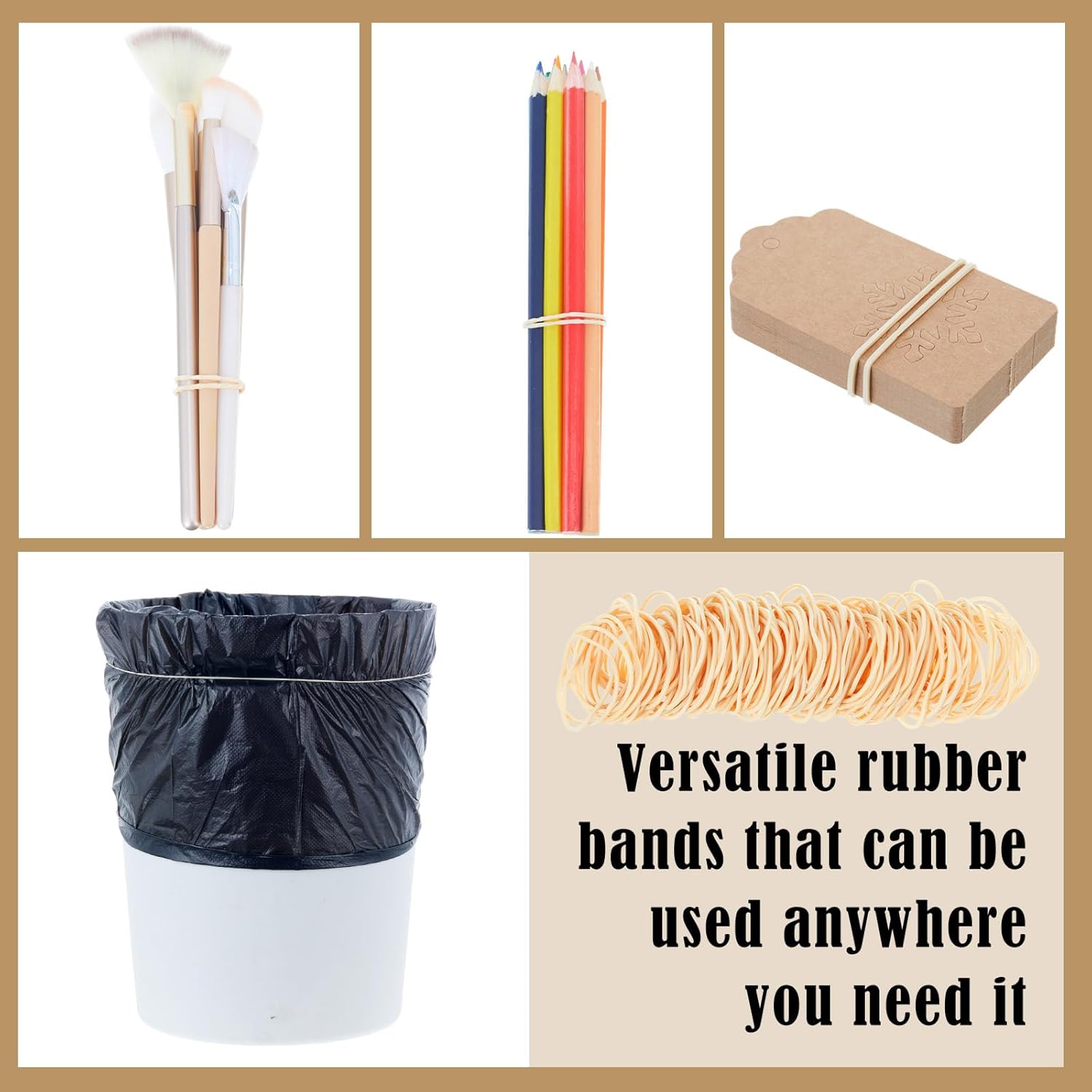Marspark Rubber Bands Bulk Elastic Rubber Bands 5 lb File Folder Strong Elastic for Office Home Supply Crafts (Size 16)