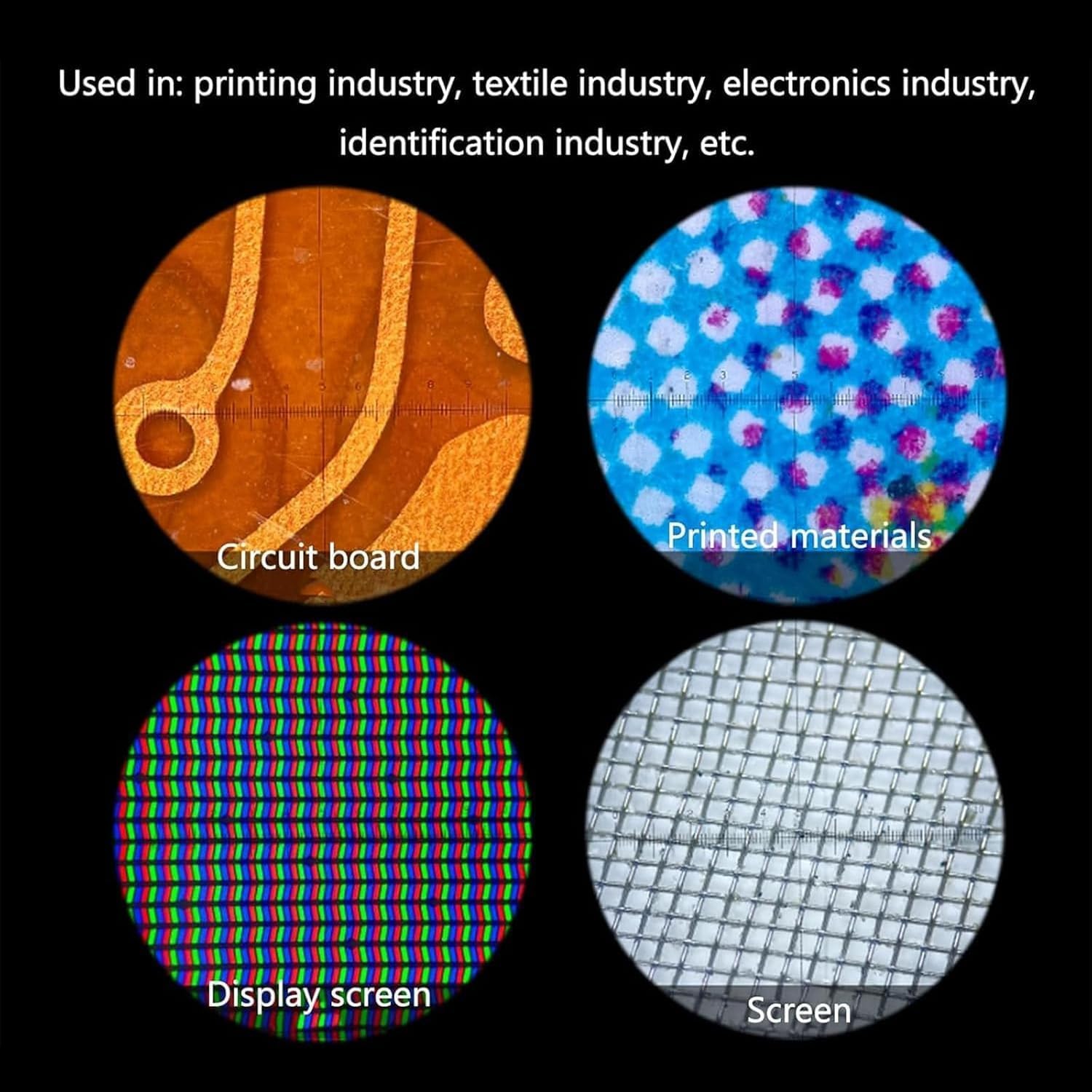 Digitales Mikroskop mit Skala und LED-Lampe, 20x40x100x Vergrößerung, Handstativ für biologische und industrielle Inspektionen (20X)