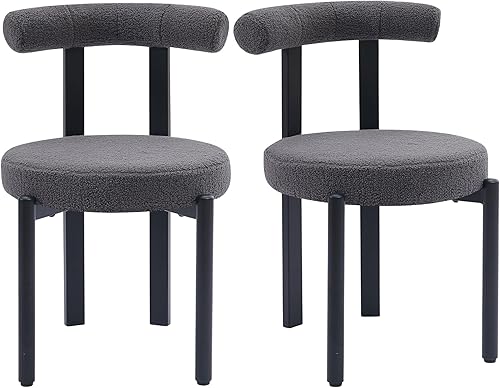 Miniatura 24 de Juego de 4 sillas de comedor de terciopelo, modernas sillas de comedor con patas de metal dorado, sillas de comedor tapizadas tejidas para comedor,