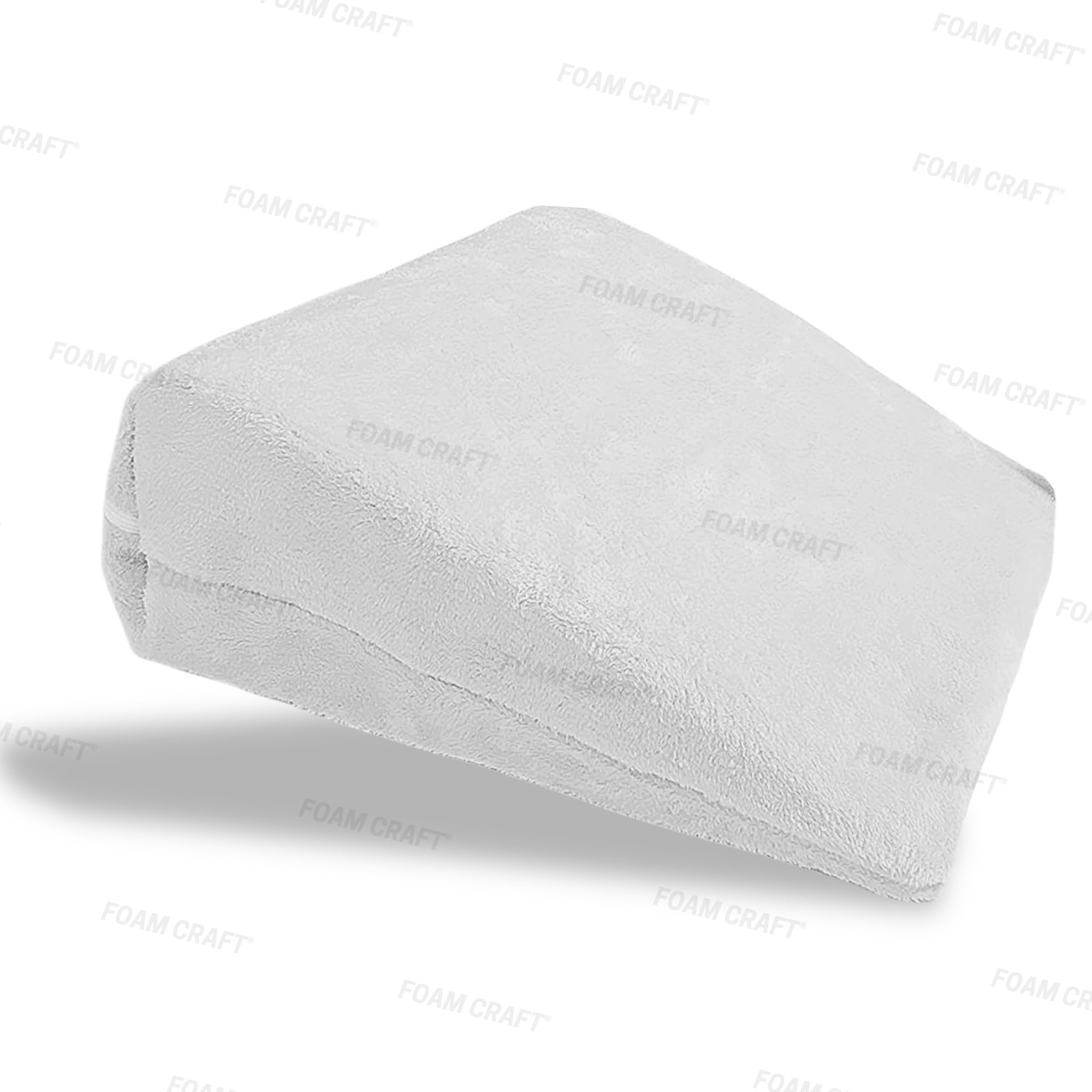Bed Wedge Pillow for Neck, Shoulder & Back Support | For Anti snoring & Acid Reflux Pillow with Soft Fleece Cover, Orthopedic Memory Foam Pillow for relieving GERD, Sleep Apnea (60cm X 60cm X 19cm)