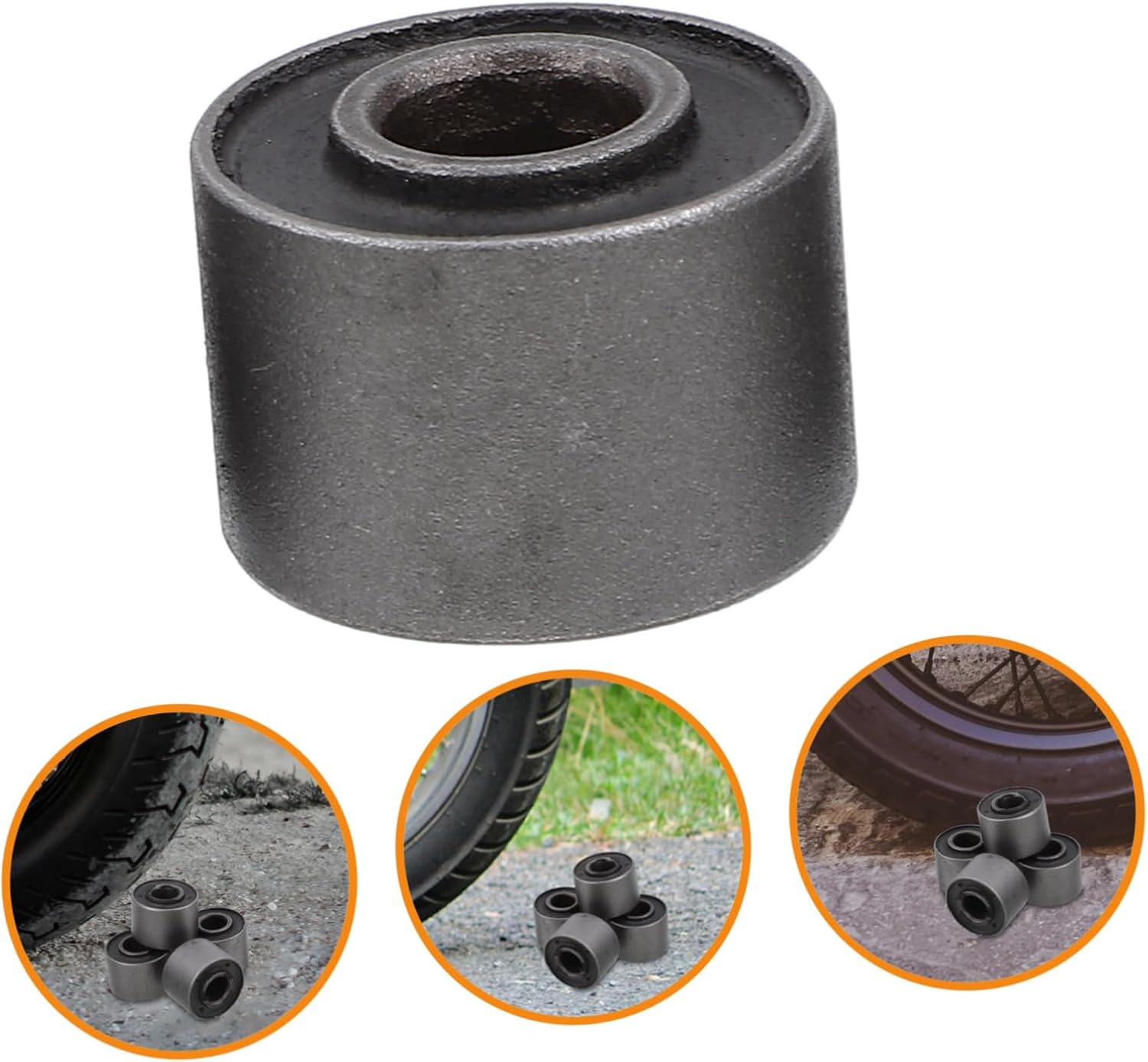 Rear Wheel Buffer Glue for Motorcycle Shock Absorber Bushing Replacement Rubber Stainless Steel Fit