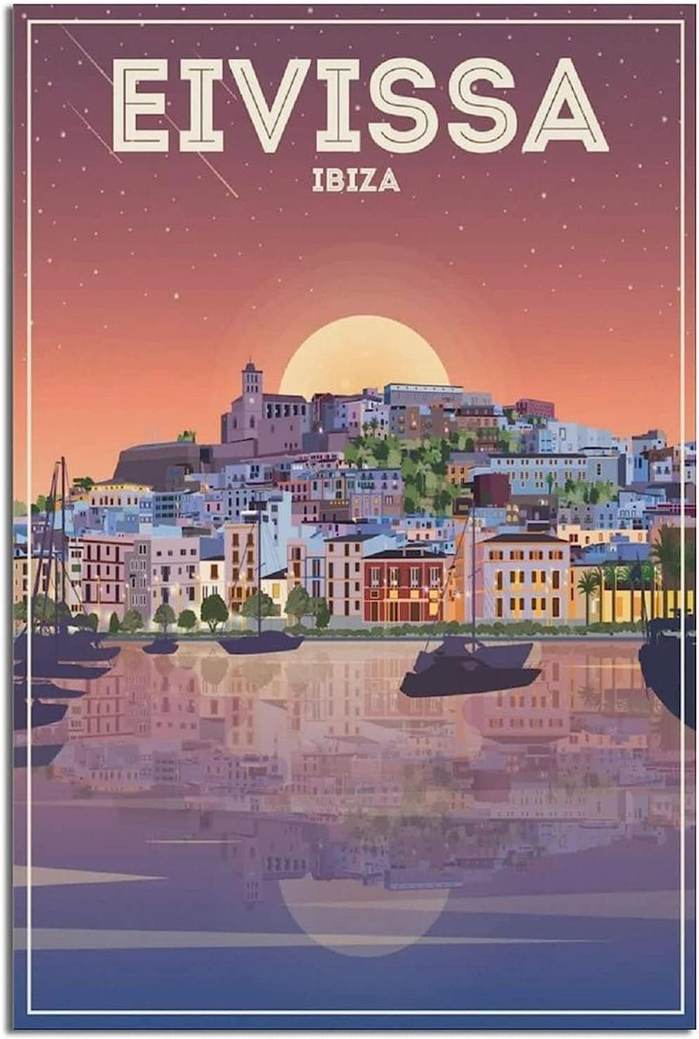 Lienzo de Ibiza de 50x75cm para transformar una habitación vacía en un espacio con encanto 6
