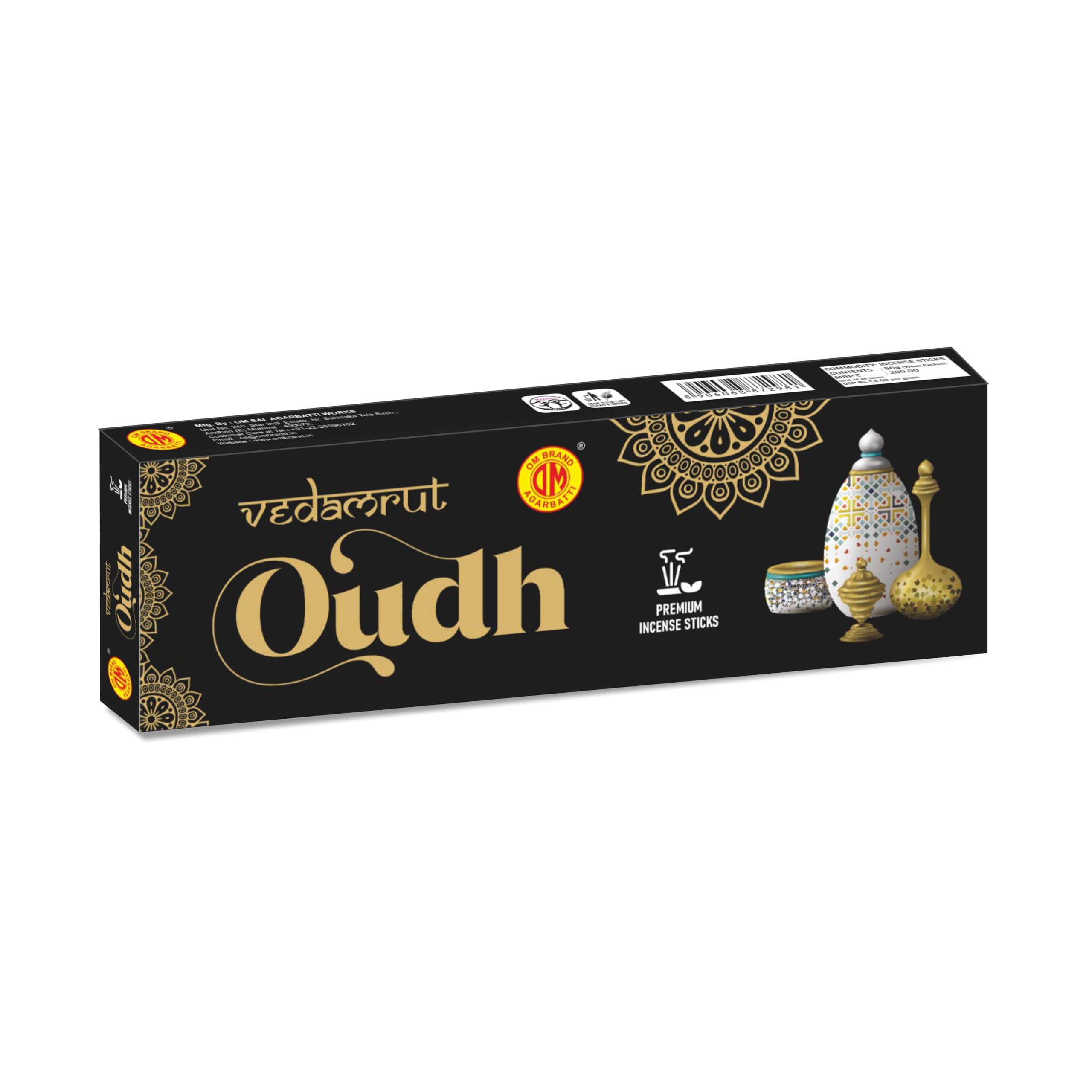 Om Sai Vedamrut Fragrance Agarbatti for Pooja, Low Smoke Incense Sticks | Long-Lasting Natural Fragrance with Essential Oils (Vedamrut oudh) (B0CF5G8SKT) Amazon Price History, Amazon Price Tracker
