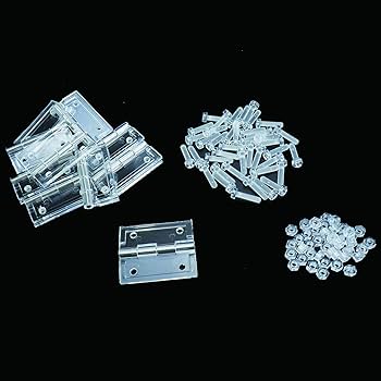 Amazon.co.jp: Geesatis アクリル蝶番 透明ミニ蝶番 木製