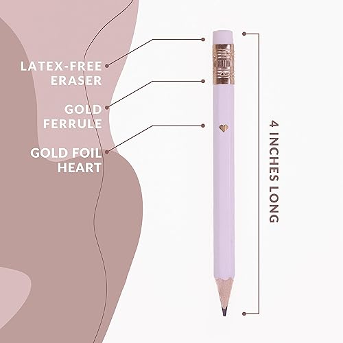 Miniatura 3 de Lápices de corazón para juegos de baby shower y juegos de despedida de soltera, mini lápices, juego de lápices pequeños para premios de juegos,