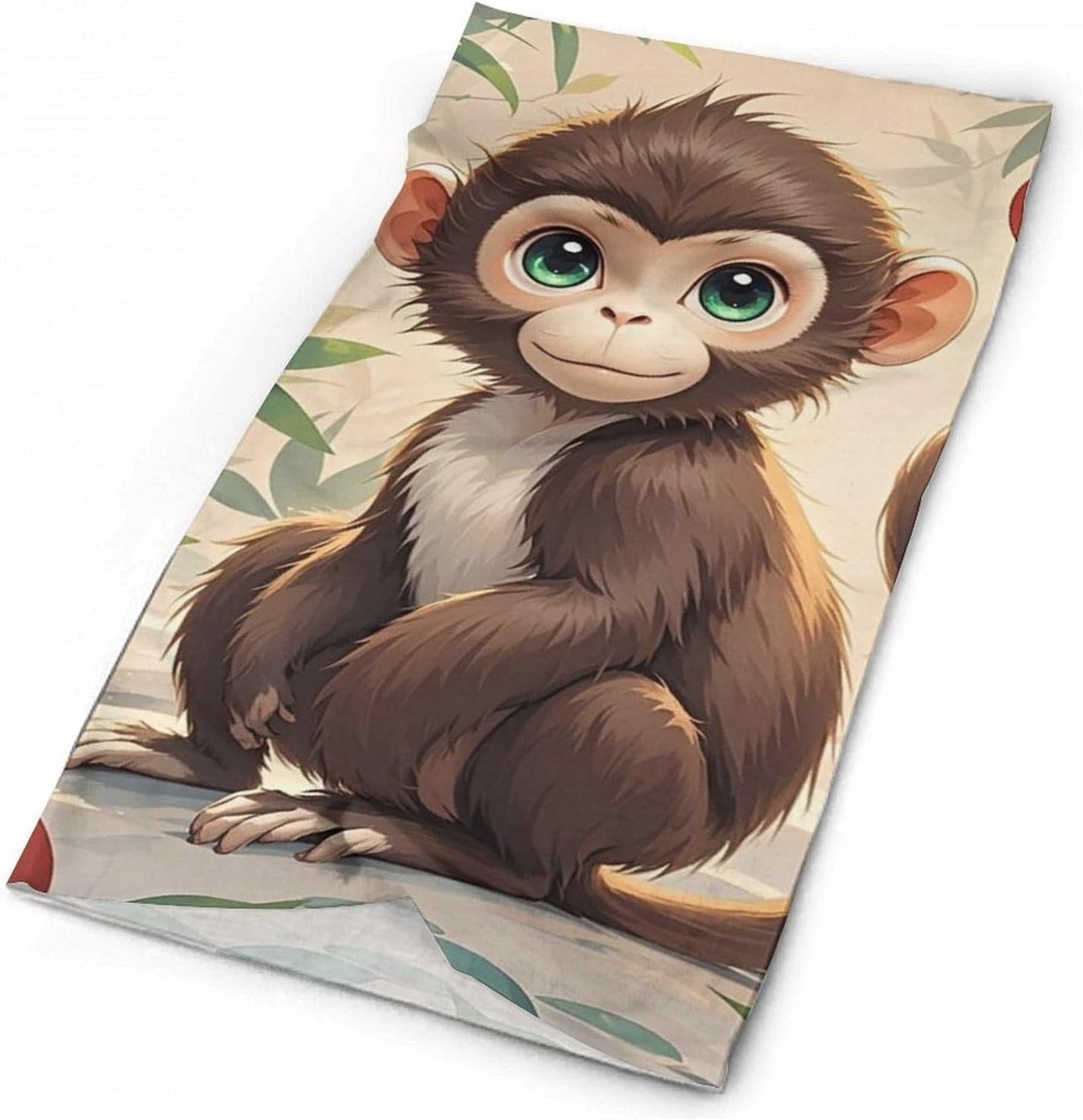 Chinese Style Monkey Cooling Headscarf Cooling Breathable Face Mask UV Protection Scarf Hiking Bandana