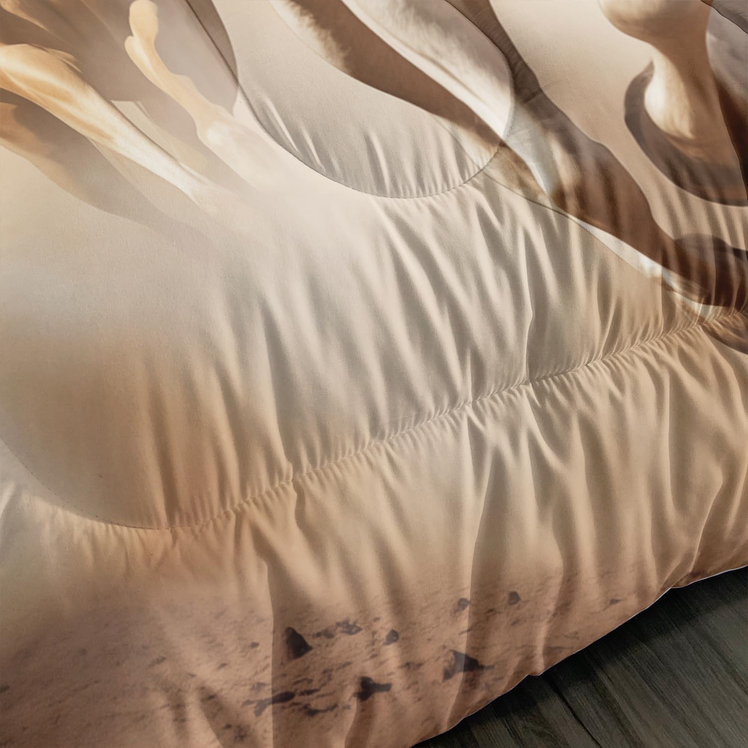 Pentium Horse Print Bedding Comforter Set Full Size for Teens,Farm Animal Pattern Bedding Set for Boys Girls Room Horse Decor,Desert Theme Bedding Set with 2 Pillowcases. - Image 6