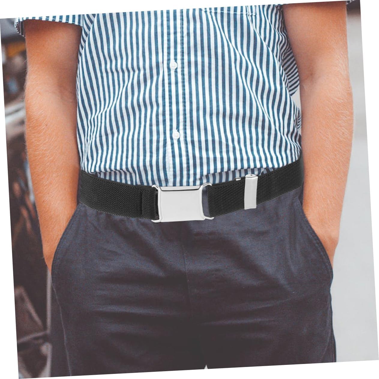 FRCOLOR Adjustable Elastic Waist Belt for Versatile Stretchy Belt for Boys for Pants and Skirts Comfortable Fit Classic Design