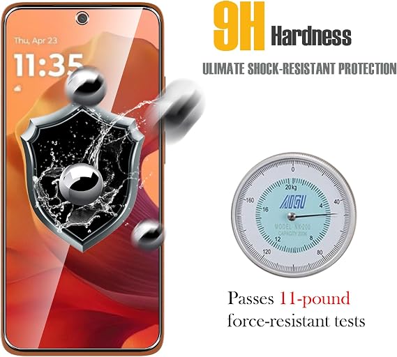 WFTE 2-Pack Tempered Glass for Motorola Moto G17/G17 Power/G56/E15/G05/G15 5G Screen Protector,9H Hardness,Anti-Scratch,Bubble-Free,HD Clear,Premium Protective Film for Motorola G17 5G,Case Friendly
