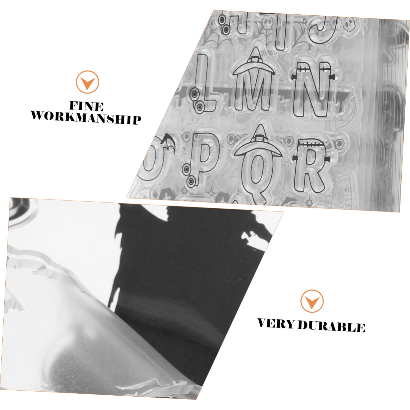 STOBOK 20pezzi Timbri Silicone Trasparenti Per Halloween Stamps Decorativi Per Scrapbooking e Fai Da Te Per Biglietti e Album Fotografici