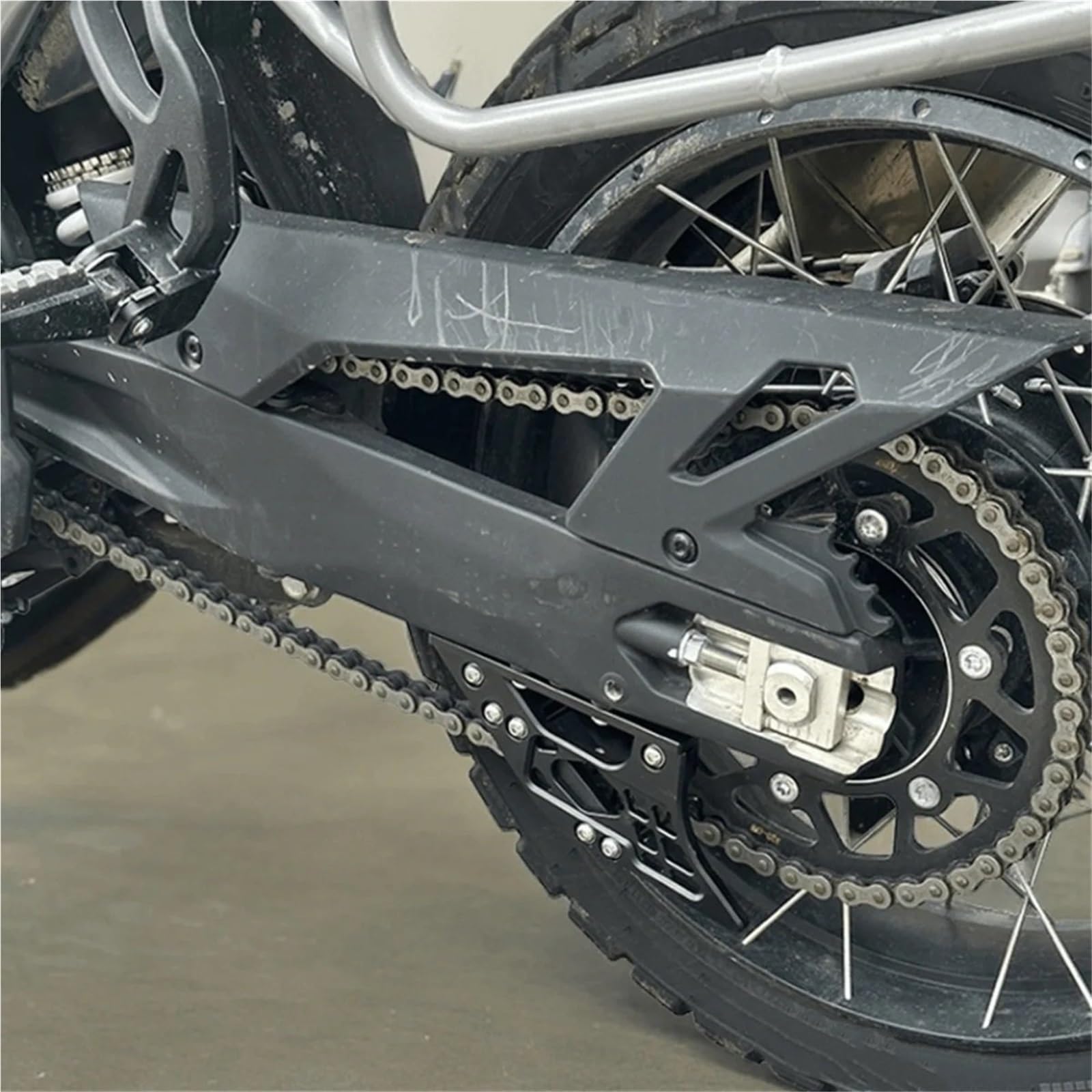 Roulette De Guidage De Chaîne Guide de bras oscillant de chaîne de moto 450MT MT450, curseur de protection de chaîne, accessoires (noir) garde de pignon
