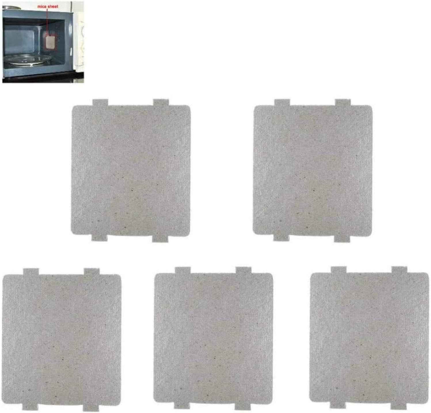 5 PCS Waveguide Cover, Universal Mica Sheet for Microwave Oven, Cut to Size, 108mmX99mm, 5 Pack
