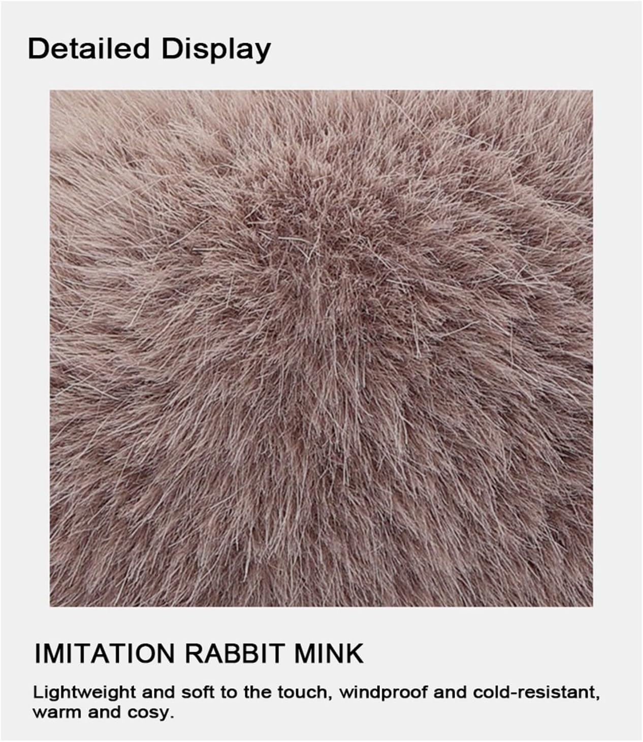 Soft Plush Ear Warmer Winter Warm Earmuffs，Compatible For Women Men Fashion Solid Color Earflap Outdoor Protection Ear-Muffs