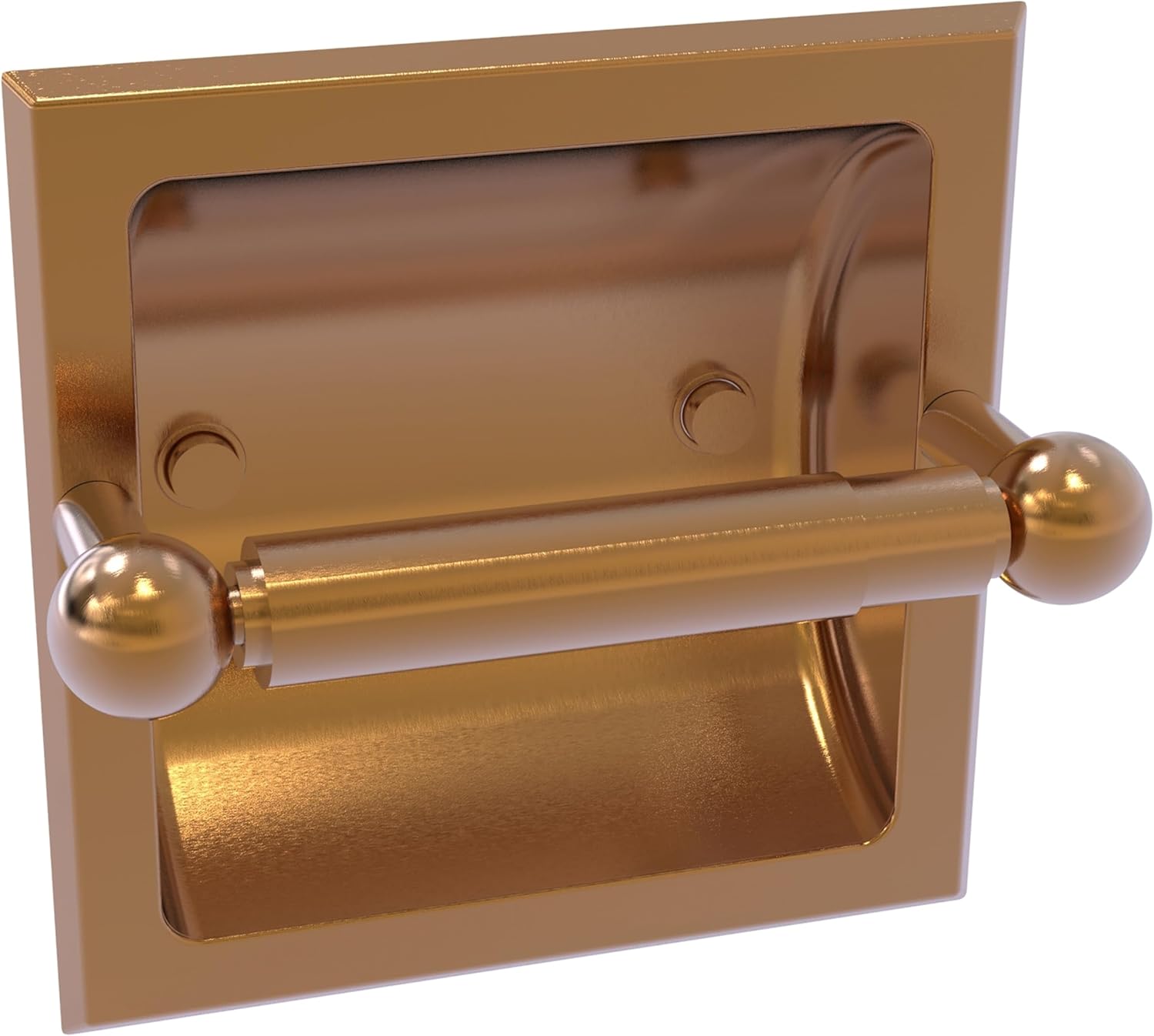 Allied Brass P1000-24C Prestige Skyline Collection Recessed Toilet Paper Holder, Brushed Bronze