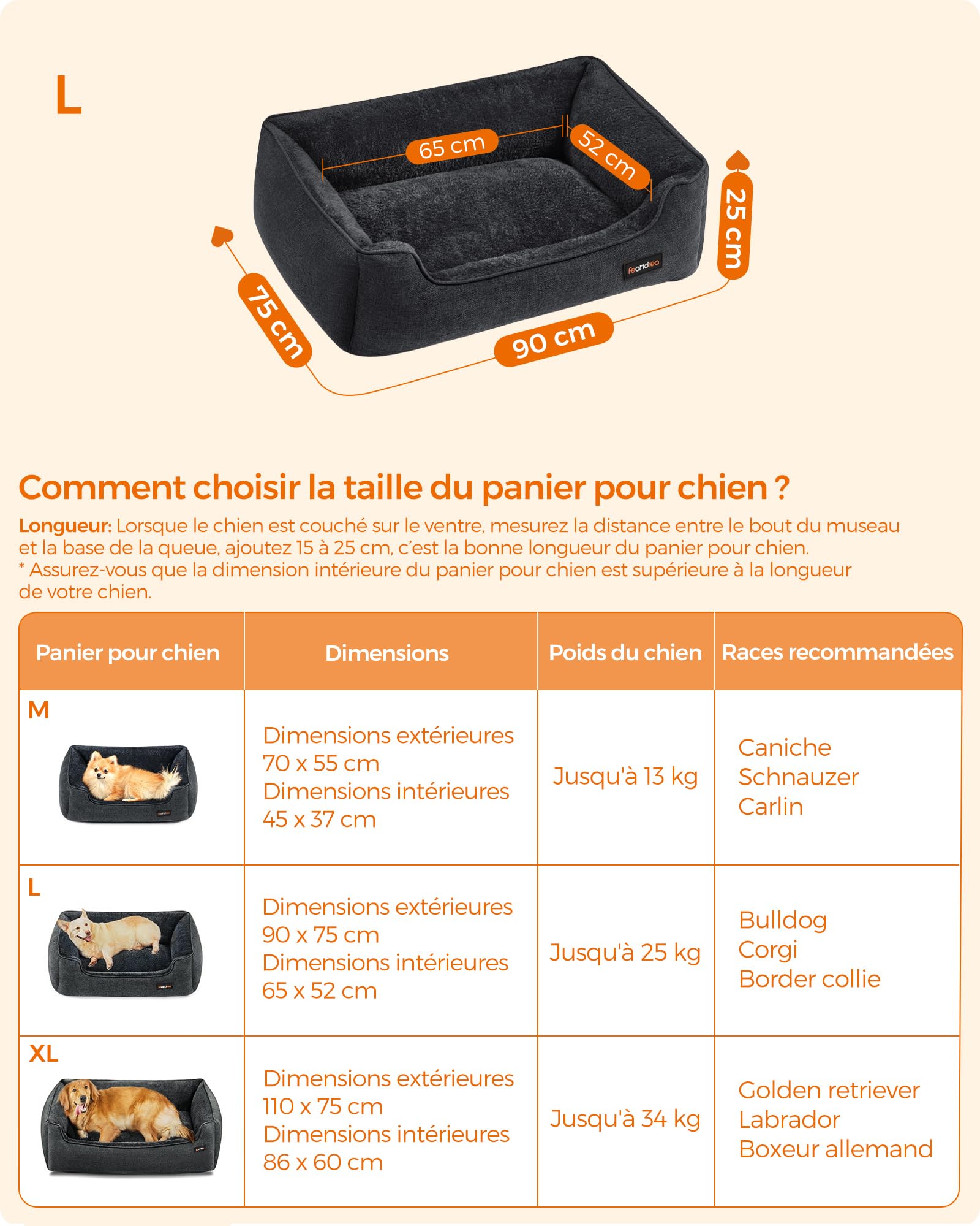 Panier Chien Traîneau De Noël - Nid Moelleux 50x37x25 Cm Avec Cordelette, Antidérapant, Lavable, Pour Un Coin Douillet Festif - 8