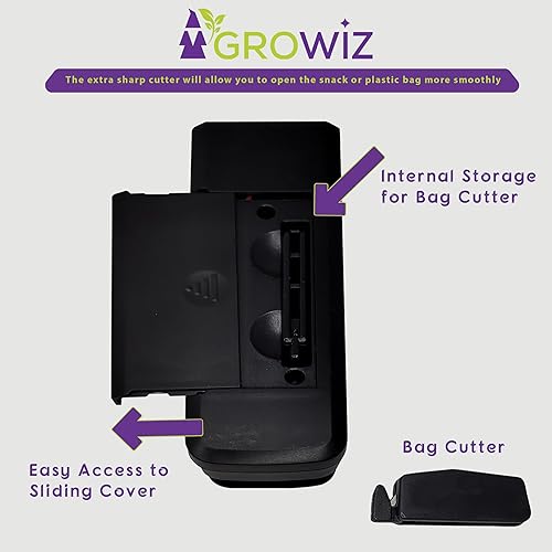 Miniatura 4 de Gro Wiz Sellador y cortador portátil de 7 vatios 2 en 1 batería recargable de 5 V 1200 mAh, 3 ajustes de sellador térmico Mini bolsa reseller para