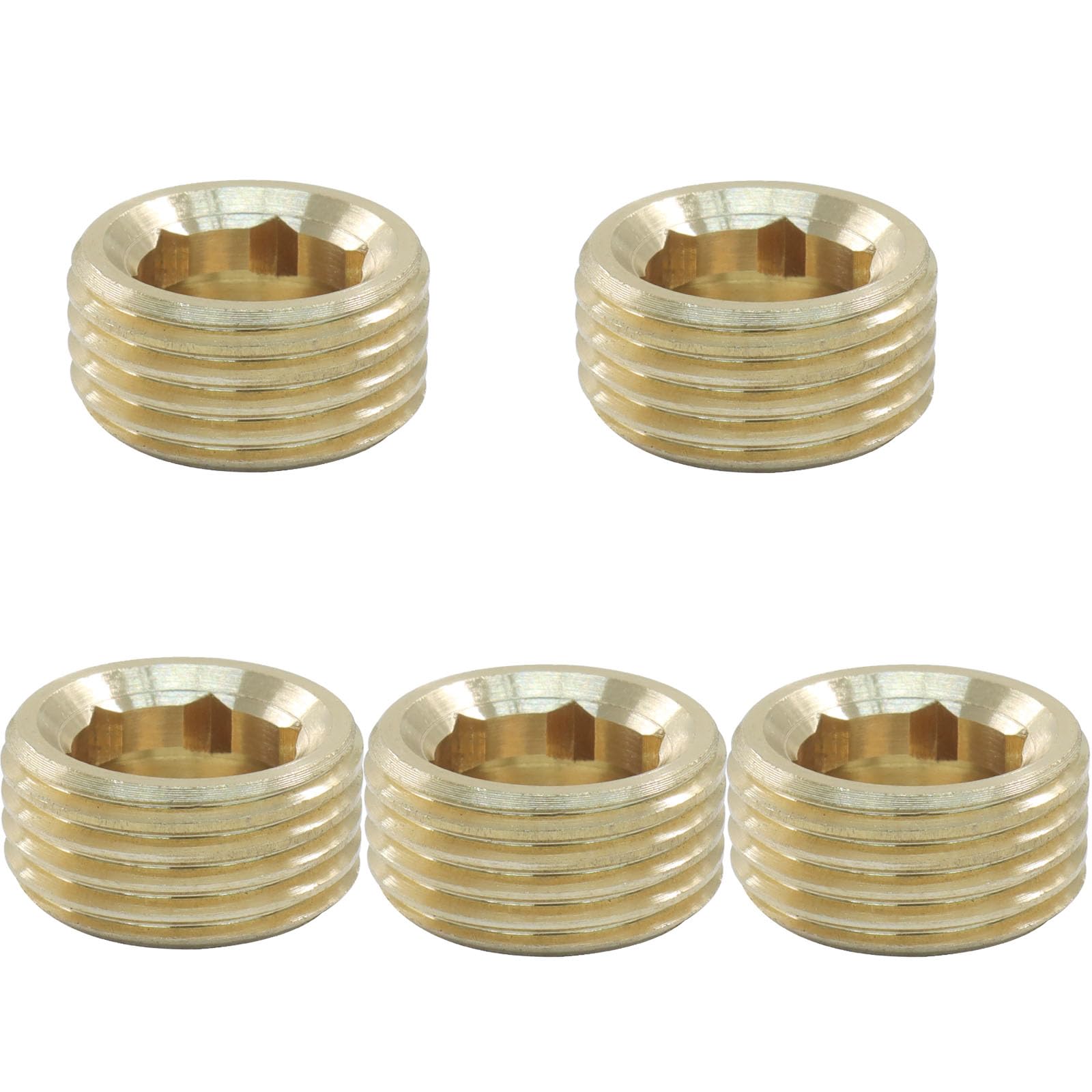 Bouchon mâle NPT laiton 1/2 tête hexagonale pour stopper les fuites de tuyauterie BokWin
