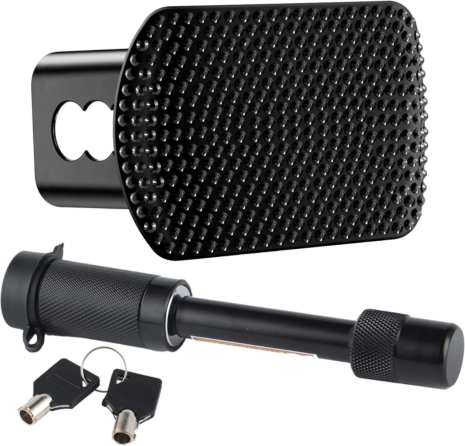 SINGARO Tow Hitch Cover, Heavy American Flag Metal Trailer Hitch Cover for 2 Inch Receivers, Ideal for Truck Accessories with 5/8-Inch Pin Diameter Trailer Hitch Lock